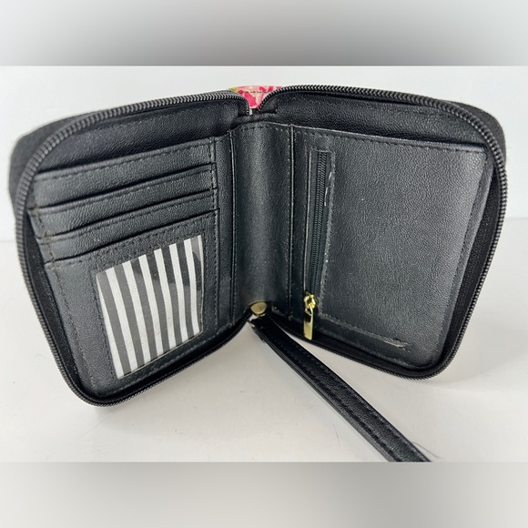 Betsey Johnson Luv Betsey Rose Multi Zip-Around Wallet Wristlet - Picture 3 of 12